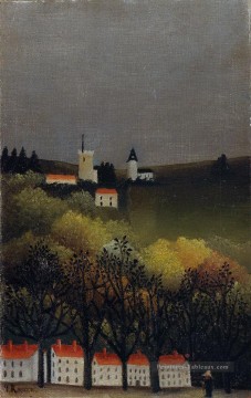 paysage 1886 Henri Rousseau post impressionnisme Naive primitivisme Peinture à l'huile